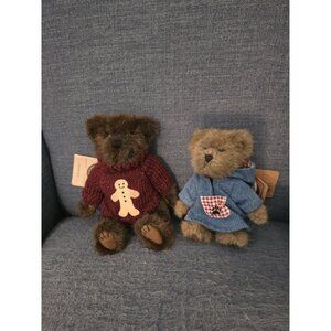 Boyds Ginger Snap Bear‎ Gingerbread Sweater & Berriweather Bear Paw Print Dress